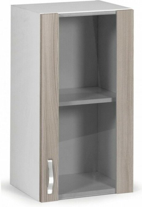 Argonauta - Küchenwandschrank aus Melaminholz 1 Tür Vitrine Ulme cm 40x32xH 72