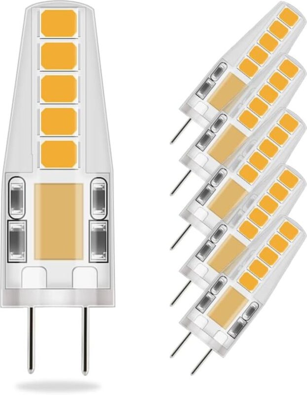 Tinor - warmweiße G4-LED-Lampen, 36 mm x 9 mm, näher an der traditionellen Größe, 3 w led, entspricht 23 w Halogenlampe,...