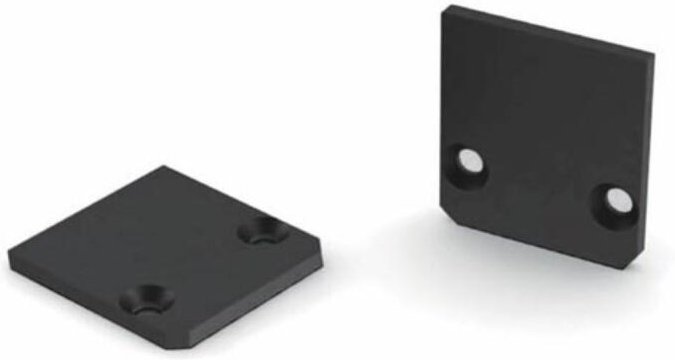 Velleman - eloxierte aluminium-endkappe für SL15-FL-PROFIL ohne kabeldurchlass - schwarz