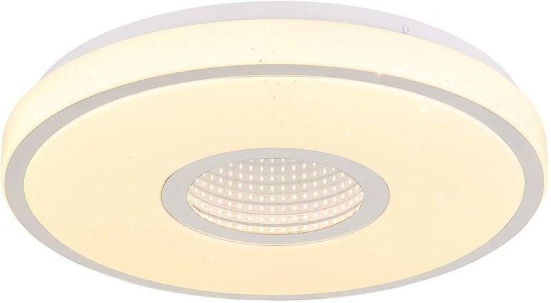 Deckenleuchte Deckenlampe Schlafzimmerleuchte Kristalle chrom 3D Effekt led