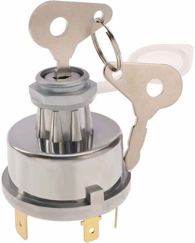 Universeller 12/24V Zündschalter mit Schloss für Auto, Motorrad und umgebautes Fahrzeug