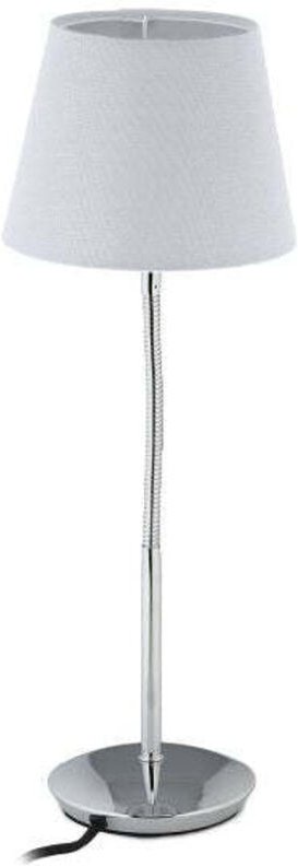 Flexible tischleuchte mit stoffschirm