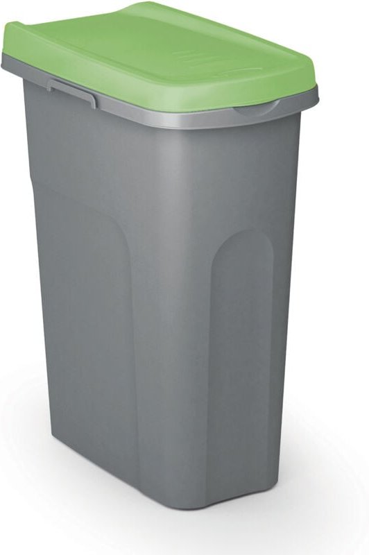 Mülleimer Küche 25L mit Deckel Geruchsdicht Müllbeutelhalterung Kunststoff Abfalleimer 39x24cm Bad Papierkorb Büro Müllt...