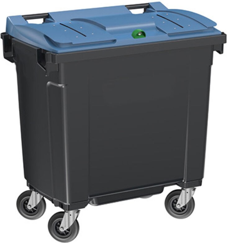 Müllcontainer 120 Liter für die Papiersortierung - Blauer Müllcontainer - 210044PC