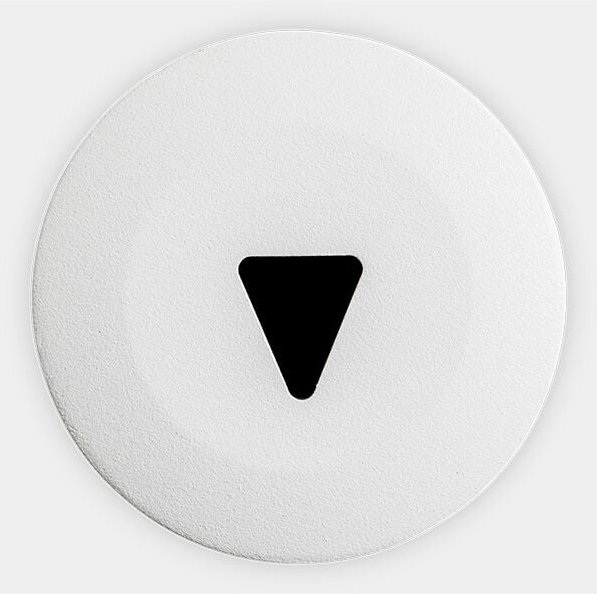 Paso Luz de señalización de uso interior en color blanco