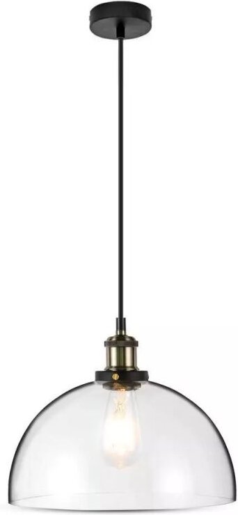 V-TAC Vintage LED-Glas-Kronleuchter, E27-Lampenfassung (max. 60 W), D200 mm