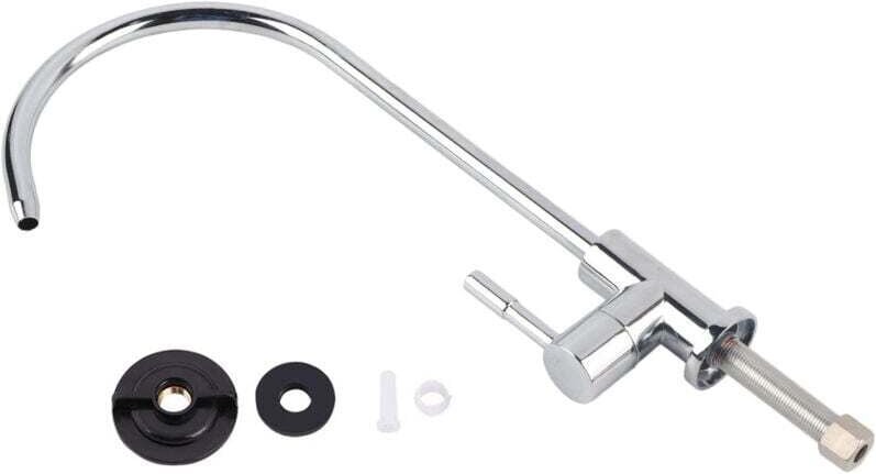 Robinet Évier Cuisine 1/4" Alliage Zinc Chrome Filtre Eau Potable Osmose Inverse RO