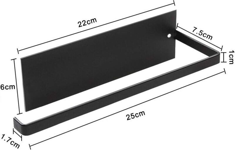 Küchenrollenhalter, Wandmontierter Küchenrollenhalter, Bohrfreier Küchenrollenhalter, Küchenrollenhalter aus Metall, Sel...