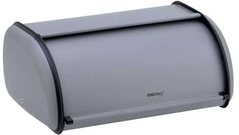 Kleiner Brotkasten aus Stahl 36cm KINGHOFF KH-1751 Grau