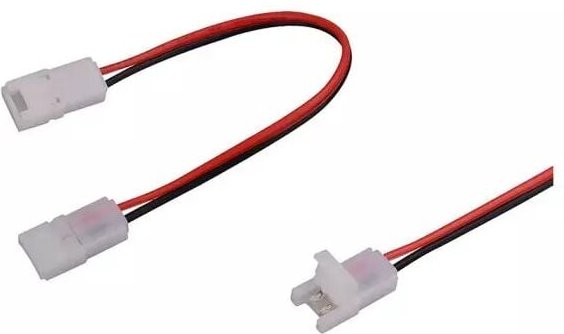 LED-Leuchtstreifen Zubehör Doppelkopf Stecker 8MM