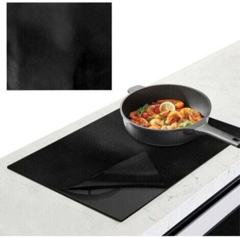 Silikon-Backmatte für Induktionskochfelder, 52 x 61 cm, Induktionskochfeldschutz, Induktionskochfeld-Schutzmatte für Bac...