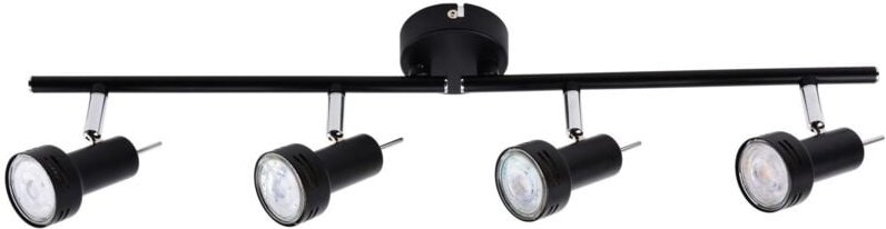 Primaster Deckenstrahler 4er LED Spot New York GU10 8 x 62 x 14 cm schwarz Deckenlampen & Kronleuchter