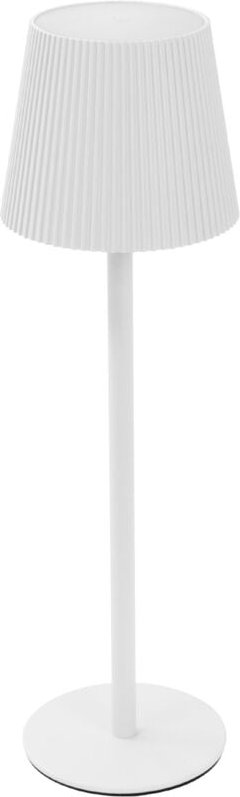 ML-Design LED Tischlampe kabellos mit Touch, Weiß, Ø10x36 cm, Dimmbare Nachttischlampe 4 Stufen, Warmweißes Licht, Akku ...