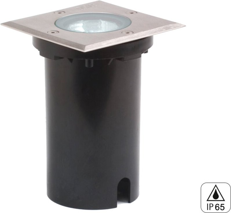 Konstsmide - Außen Bodeneinbaustrahler 11 x 11cm IP65, Edelstahl, bis 1500 kg