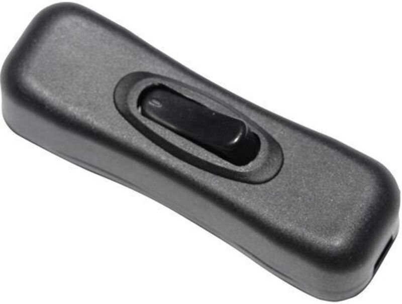 Schnurschalter Schwarz 1 x Aus/Ein 2 a 1 St. - Tru Components