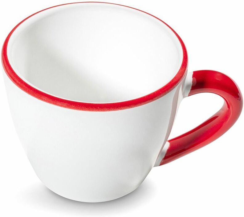Gmundner Keramik - Rubinroter Rand, Espressotasse (0,06L)