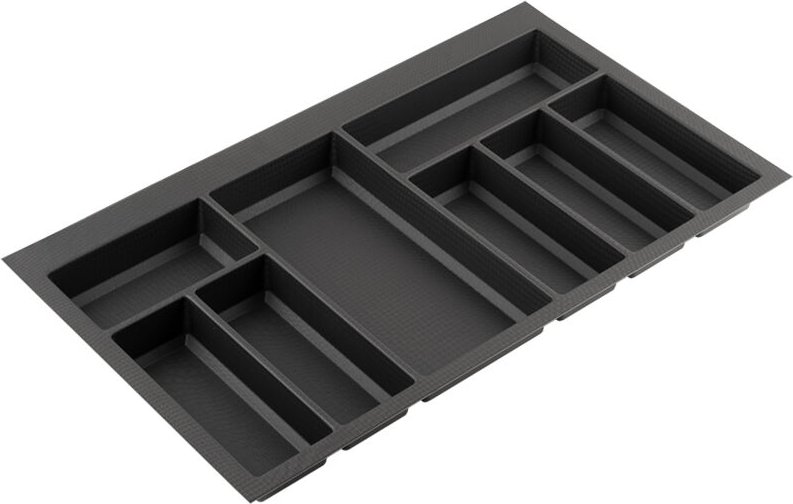 Classico Kristall softTouch Besteckkasten 722x424mm schwarz SANS MARQUE