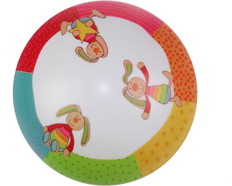 Niermann - Lustige Deckenschale Rainbow Rabbit Motiv bringt gute Laune ins Kinderzimmer