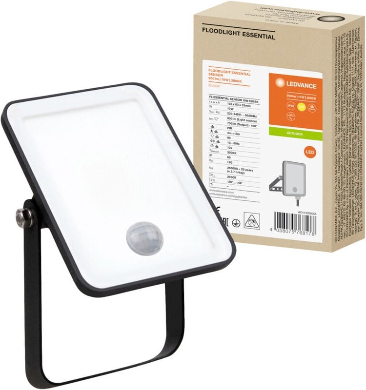 Ledvance - fl Essential 4058075768178 LED-Flutlichtstrahler 10 w Warmweiß