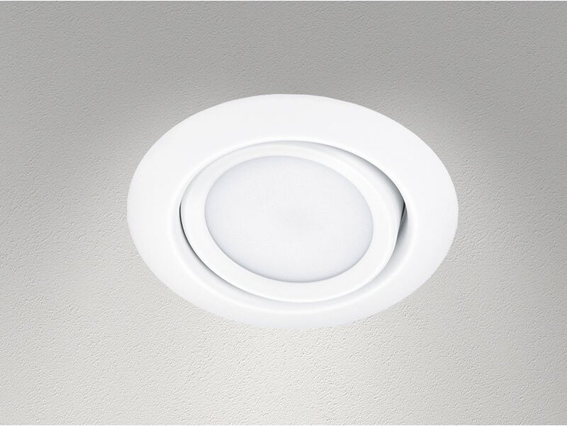 Trio - Runder led Einbaustrahler rila schwenkbar Weiß matt 5 Watt - Deckenbeleuchtung