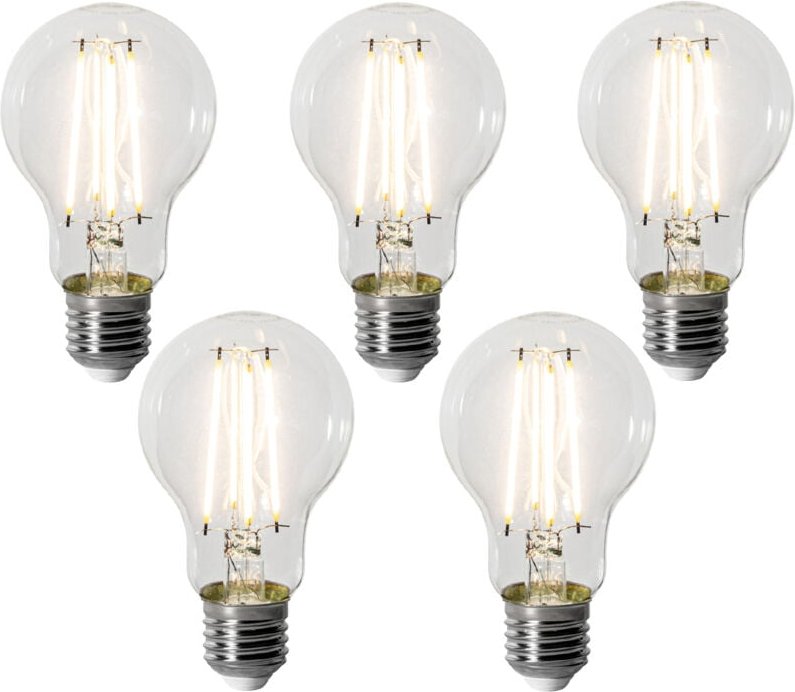 Thumbnail - 5er-Set E27 Dimmbare LED-Glühbirnen A60 8W 900 lm 3000K