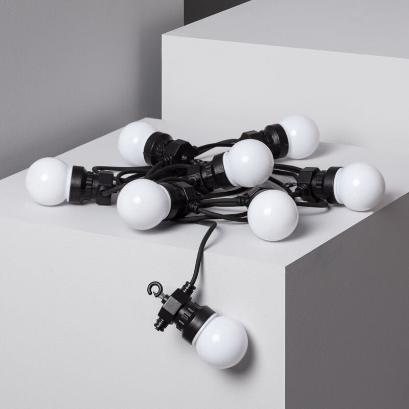 LED-Girlande aus Glühbirnen Aussen Solar Kuiper 7m Weiß