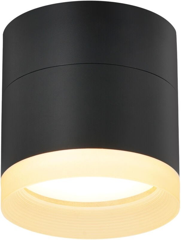 Aufbauspot led Aufbaustrahler Rund - Schwarz Deckenstrahler 5W Kleine Spots Aufbauleuchte GX53 Warmweiß Flach Aufputz St...