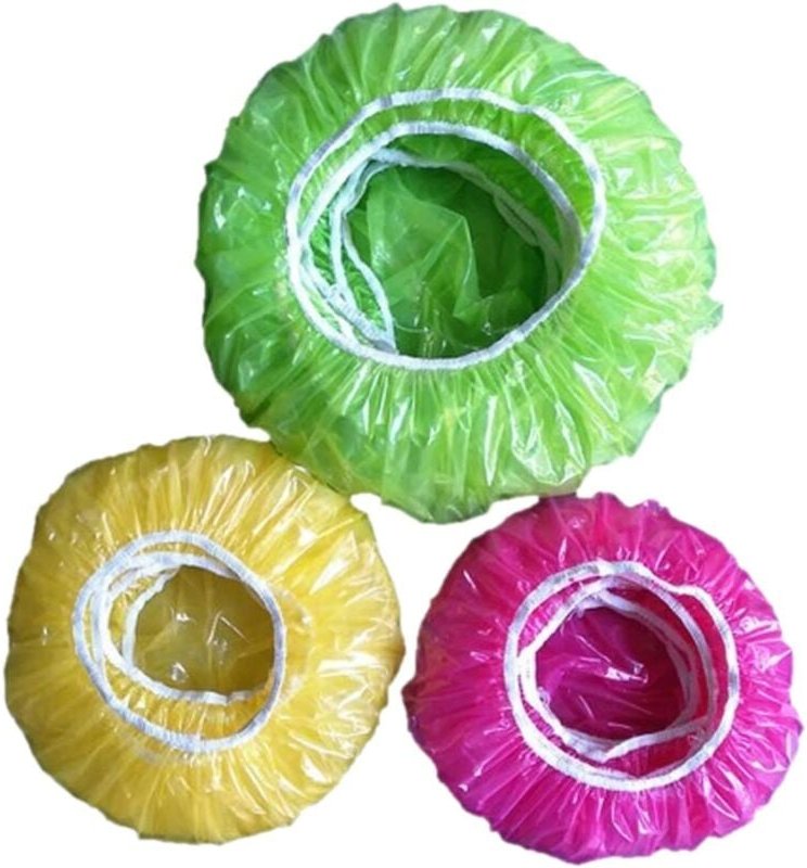 60 Stück wiederverwendbare, elastische Geschirrabdeckungen, Aufbewahrungsbeutel für Lebensmittel zum Frischhalten von Ge...