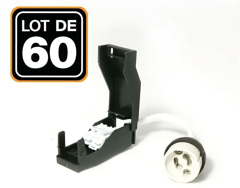 Europalamp - aus 60 GU10 Keramikbuchsen Automatisch 230V Klasse 2