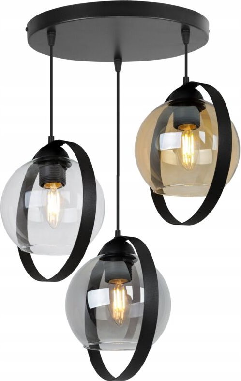 Moderne Hängelampe Mit Glasschirmringen