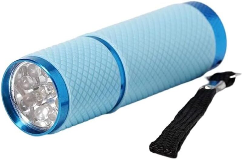 2er-Pack Mini-UV-Taschenlampe mit 9 LEDs und Batterien – Hunde-/Katzenurin-Detektor, fluoreszierende Mittel, trockene Fl...