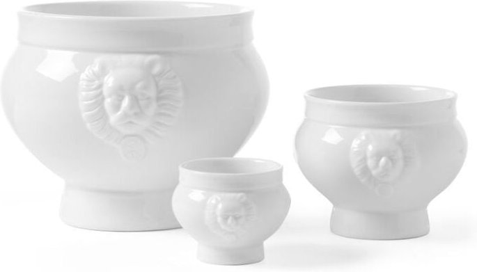 LIONHEAD Suppenschüssel aus weißem Porzellan 1L - Hendi 784747
