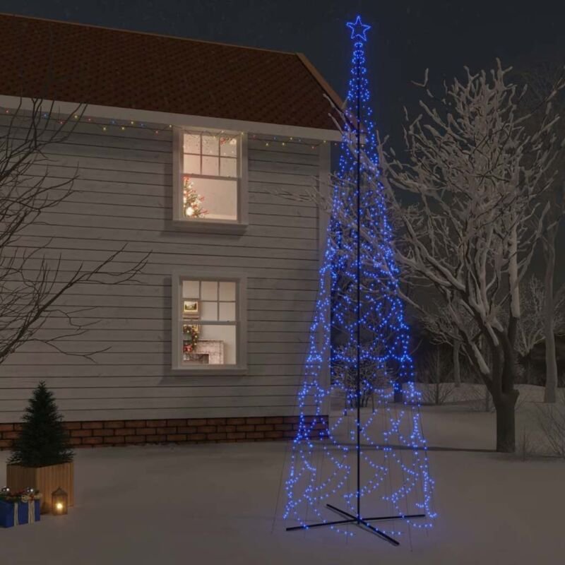 Vidaxl - LED-Weihnachtsbaum Kegelform Blau 3000 LEDs 230x800 cm