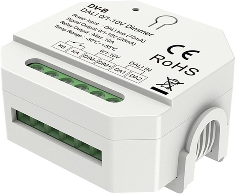 Dimmer DALI zu 0/1-10V SKYDANCE DV-B für DIN-Schiene Weiß