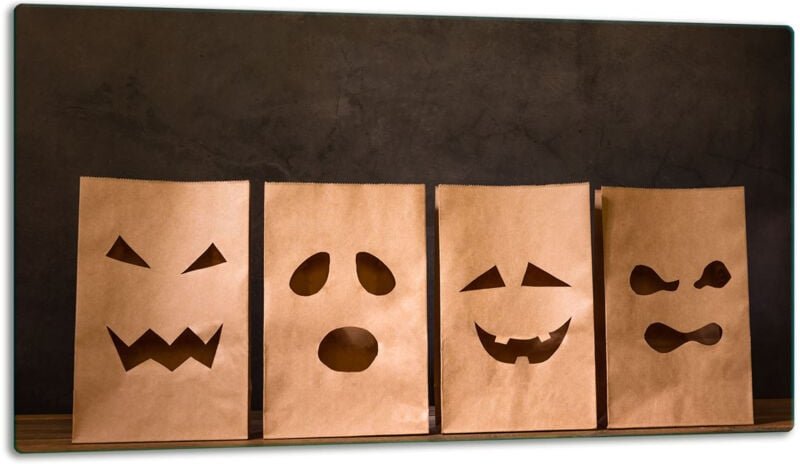 Glasschild Schneidebrett 52x30 Läheln