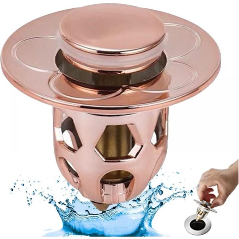 Spülbeckenstöpsel, universelle Abflussstopfen mit Verstopfungsschutz, Abflusszubehör für Küchen- und Badezimmerspülen