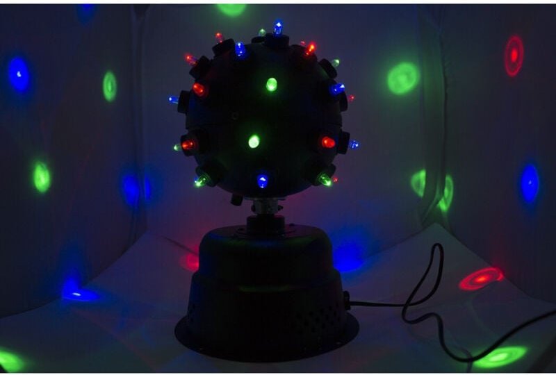Trade Shop Traesio - Trade Shop - rgb mehrfarbige drehkugel led disco dj licht und effektprojektor 220V -