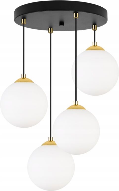 Hängende Deckenleuchte, Plafon, Kugel, Goldchrom, LED