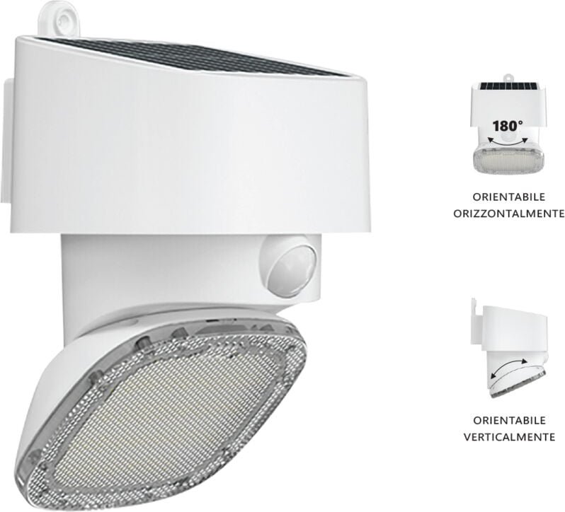 Alcapower - Multifunktionale/einstellbare Solar-LED 2000lm IP65