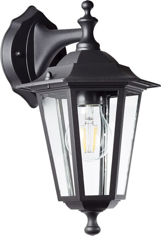 Carleen Wandleuchte Aussen Hängend Schwarz – Außenwandleuchte E27 IP44 – Wetterfeste Außenlampe für Garten, Terrasse & E...