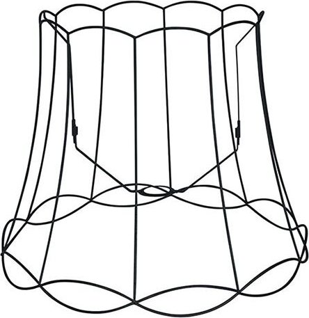 Lampenschirm aus Metall schwarz 50/40 - Granny Frame
