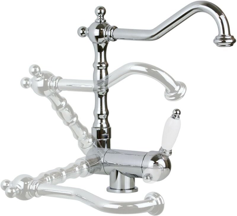 Einhand-Spültischbatterie Vor-Fenster-Montage Gattoni 6014665C0 Chrom