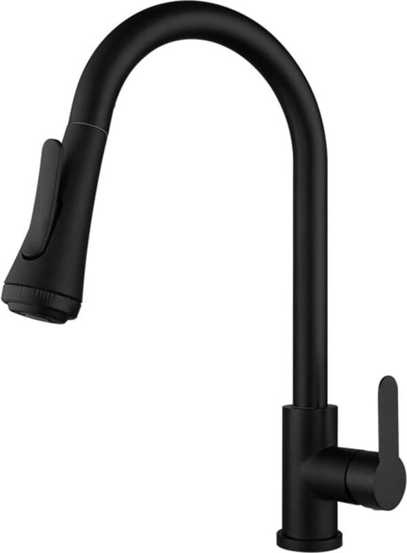 Robinet de cuisine avec douchette haute pression rotative à 360 ° pour évier de cuisine 4 modes de pulvérisation, mitige...