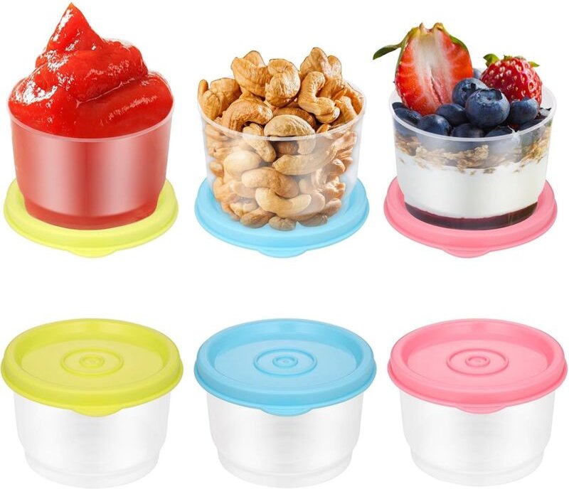 Stück kleine Küchen-Aufbewahrungsbehälter mit Deckel, 160 ml, luftdichtes Lebensmittelbehälter-Set, kleine Küchen-Aufbew...