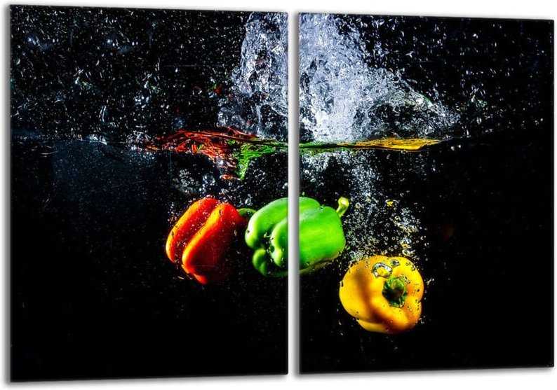 Glasschutzplatte für den Herd 2x40x52 Paprika