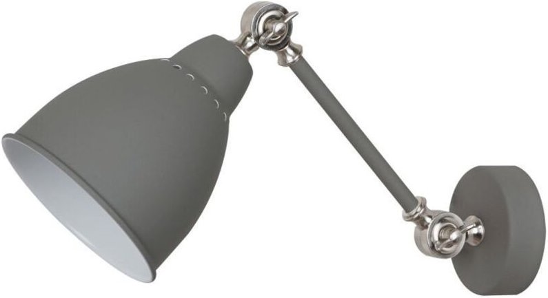 Sonny - Industrie- und Retro-Wandleuchte Grau 1 Licht, E27 - Italux