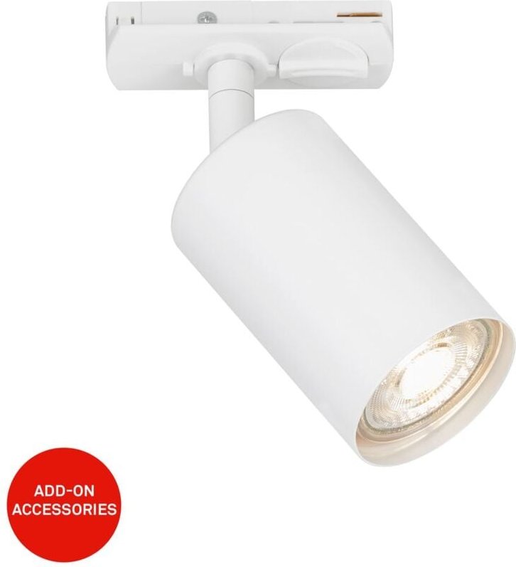 Briloner - Rail Schienensystem, Schwenkbar, Drehbar, Kombinierbar, Zubehör, Weiß, 13,8 cm