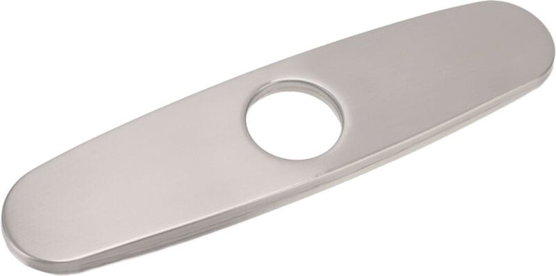 Abdeckung für Spülbeckenloch, Abdeckung für Spülbeckenarmaturloch, Brückenplatte aus gebürstetem Edelstahl 304, Bodenpla...