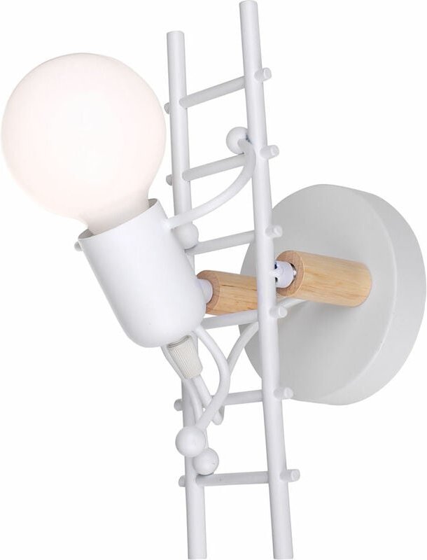 Wandleuchte Kreatives, Moderne Eisen Einfache Humanoid Wand Lampe Innen E27 Deco für Wohnzimmer Schlafzimmer Weiß und Ho...