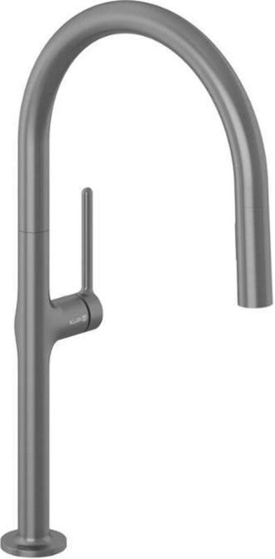 Kludi Reef - Spültischarmatur mit ausziehbarer Brause, Gunmetal gebürstet 50851N275